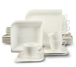 CreaTable - NEW PACIFIC weiß - Kombiservice 30-tlg aus Porzellan / Tafelgedeck