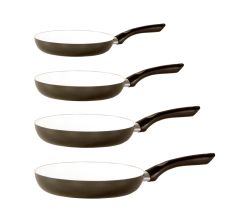 Aluminium Bratpfanne RIGA mit weißer Ceramic-Beschichtung / Pfanne induktionsfähig / Karl Krüger / Stielpfanne