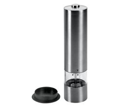 METALTEX Elektro Pfeffermühle Inox mit Licht / Gewürzmühle