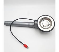 FRANKE Raumspar-Stösselventil 3 1/2" Semi-Integral mit Überlaufanschluss