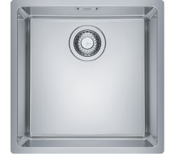 FRANKE Unterbau - Spüle 122.0541.466 MARIS MRX 110-40 mit Siebkorb als Handbedienung 3 1/2 Zoll, für Unterschränke ab 50 cm / Unterbauspüle / Edelstahlspüle