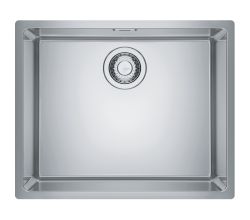 FRANKE Unterbau - Spüle 122.0541.467 MARIS MRX 110-50 mit Siebkorb als Handbedienung 3 1/2 Zoll, für Unterschränke ab 60 cm / Unterbauspüle / Edelstahlspüle