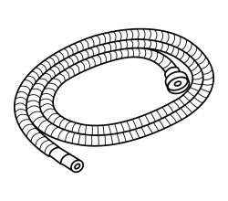 FRANKE 133.0619.018 Brauseschlauch Nylon, DN8 G1/2 Zoll M14, Länge 1600 mm / Armaturen Ersatzteil