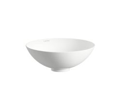 LAUFEN Waschtisch-Schale / Waschbecken CLASSICS 300x300 rund weiß ohne Hahnloch OHNE Überlauf, H512CL10001121