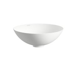 LAUFEN Waschtisch-Schale / Waschbecken CLASSICS 360x360 rund weiß ohne Hahnloch OHNE Überlauf, H512CL20001121
