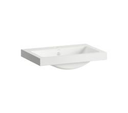 LAUFEN Waschtisch-Schale / Waschbecken CLASSICS 585x405 rechteckig weiß mit Hahnloch mit Überlauf, H512CL30001041