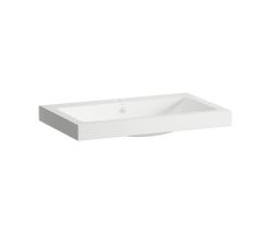 LAUFEN Waschtisch-Schale / Waschbecken CLASSICS 800x500 rechteckig weiß mit Hahnloch mit Überlauf, H512CL70001041