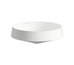 LAUFEN Waschtisch-Schale / Waschbecken NIB 360x360 rund weiß ohne ohne Hahnloch OHNE Überlauf, H512NI20001121