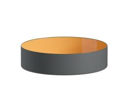 LAUFEN Waschtisch-Schale / Waschbecken TRICOLOR 400x400 rund Tuscany ohne Hahnloch OHNE Überlauf, H512TC4T991121