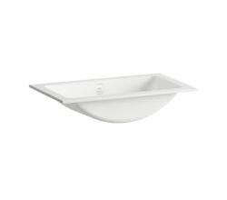 LAUFEN Einbauwaschtisch / Waschbecken CLASSICS 585x347 rechteckig weiß ohne Hahnloch mit Überlauf, H517CL30001091