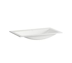 LAUFEN Einbauwaschtisch / Waschbecken CLASSICS 800x500 rechteckig weiß mit Hahnloch OHNE Überlauf, H517CL40001111