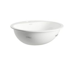 LAUFEN Einbauwaschtisch / Waschbecken CLASSICS 475x475 rund weiß mit Hahnloch OHNE Überlauf, H517CL60001111