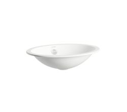 LAUFEN Einbauwaschtisch / Waschbecken FORM 425x325 oval weiß ohne Hahnloch mit Überlauf, H517FM40001091