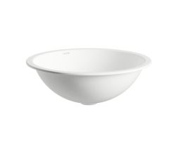 LAUFEN Einbauwaschtisch / Waschbecken FORM 450x450 rund weiß ohne Hahnloch OHNE Überlauf, H517FM50001121