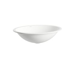 LAUFEN Einbauwaschtisch / Waschbecken FORM 525x425 oval weiß ohne Hahnloch OHNE Überlauf, H517FM60001121