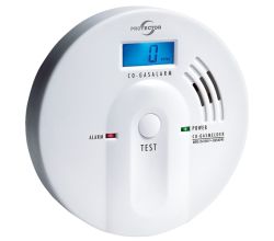 Protector CO-Gasmelder CO-250F mit LC-Display und Figaro-Sensor / Gasmelder / Warnmelder / Kohlenmonoxidmelder