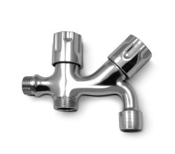 PUTEUS Waschgeräte Kombiventil inkl. Wasserzapfhahn / Ventil / Absperrhahn