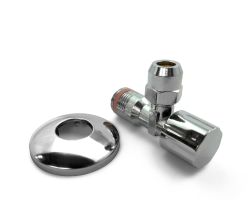 PUTEUS Eckventil 1/2 Zoll, selbstdichtend mit Komfortgriff / Wasseranschluss
