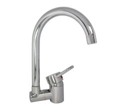 PUTEUS Fensterarmatur UNIVERSAL in Chrom mit Schwenkauslauf