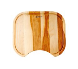 Holzschneidbrett für PYRAMIS Spülen mit Monoblock Becken 34x40 cm / Schneidbrett / Schneidebrett aus Holz / Holzbrett