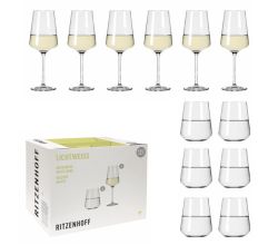 Ritzenhoff LICHTWEISS 12er-Set Julie Weiß / Weißweingläser / Wassergläser