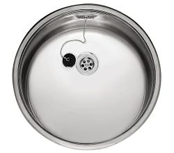 REGINOX Edelstahlspüle R18 390 OSK mit Stopfenventil ab Schrankbreite 45 cm / Einbau / Auflage