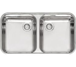REGINOX Spüle L18 (L) 35D40 KGOKG Edelstahl poliert / Doppelbecken