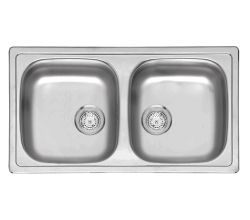 REGINOX Beta 20 BAP KGOKG Edelstahlspüle ab Schrankbreite 80 cm / Auflagespüle