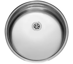REGINOX R14387 Edelstahlspüle rund L18 390 VP-CC ab Schrankbreite 45 cm / Flächenbündig / Flacheinbau / Unterbau