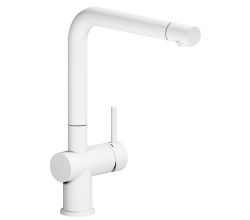 Reginox Armatur R34767 YADKIN WHITE mit Festauslauf / Küchenarmatur / Einhebelmischer / Mischbatterie weiß