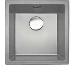 Reginox Spüle PARIS 40 mit Druckknopfexcenter Edelstahl / Ausschnitt: 446 x 446 mm / Regi Granite