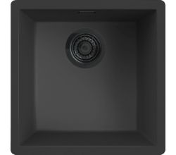 REGINOX R40256 Regi Granite Spüle MESSINA 40 in Nero Black ab Schrankbreite 45 cm / Flächenbündig