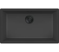 REGINOX R40270 Regi Granite Spüle MESSINA 70 in Nero Black ab Schrankbreite 80 cm / Flächenbündig