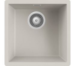 REGINOX R40973 Regi Granite Spüle MESSINA 40 in Soft White ab Schrankbreite 45 cm / Flächenbündig
