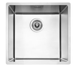 REGINOX R41208 Edelstahlspüle VERO 40x40 (L) OKG ab Schrankbreite 50 cm / Flächenbündig / Flacheinbau / Unterbau