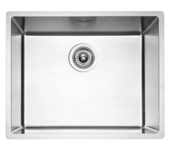 REGINOX R41215 Edelstahlspüle VERO 50x40 (L) OKG ab Schrankbreite 60 cm / Flächenbündig / Flacheinbau / Unterbau