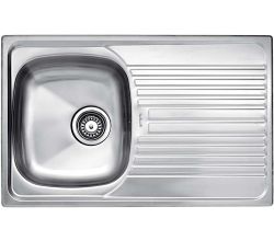 Reginox Spüle REX 10 mit Handbetätigung / Auflage - Ausschnittmaß 770 x 480 mm / Edelstahlspüle