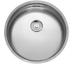 Reginox L18 390 COMFORT Rundbecken-Edelstahlspüle flächenbündig / Unterbau / Flacheinbau - Ausschnittmaß Platte (Ø): 420 mm / Spüle Edelstahl