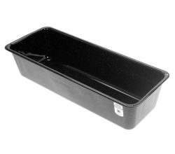 RIESS 0633-022 Brotbackform 35 cm, Emaille, Profibäcker, Schwarz / Königskuchenform / Emaillebackform