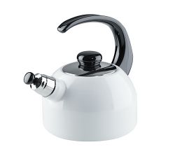 RIESS 0543-033 Flötenkessel Plus 2 Liter, Classic, CLASSIC WEISS / Wasserkessel