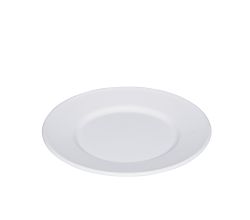 RIESS 0302-033 Teller flach 21 cm, Classic Weiss / Emailleteller