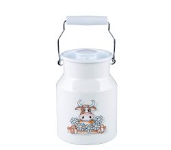 RIESS 0506-084 Milchkanne mit Deckel 1,5 Liter, Country, Almliesel / Kanne
