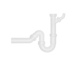 Universal-Röhren-Geruchsverschluss 1 1/2 " mit einem Geräteanschluss und 40 mm Abgang / Ablaufverbindung / Sifon / Abfluss / Geruchsverschluss / Traps