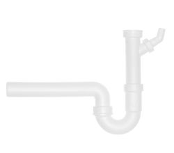 Röhren-Geruchsverschluss 1 1/2 " mit einem Geräteanschluss und 40 mm Abgang / Ablaufverbindung / Sifon / Abfluss / Geruchsverschluss / Traps
