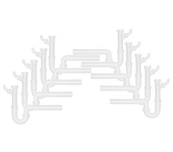 10er SET Röhren-Geruchsverschluss 1 1/2 " mit Geräteanschluss und 40 mm Abgang / Ablaufverbindung / Sifon / Abfluss / Geruchsverschluss / Traps