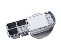 Abfallsorter RONDO-3 Plus 3647-14 / Hailo Rondo 90.4/34 / Abfalleimer / Abfallsammler / Mülleimer / Eckschrank