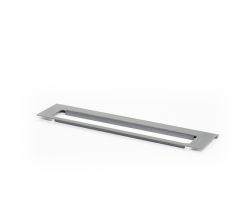 Linero MosaiQ Obere Tuchleiste 350 x 77 x 10 mm titangrau / Handtuchleiste / Reling Handtuchhalter / Relingsystem / Kesseböhmer