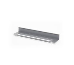 Linero MosaiQ Untere Tuchleiste 350 x 77 x 46 mm titangrau / Handtuchleiste / Reling Handtuchhalter / Relingsystem / Kesseböhmer