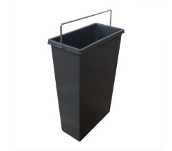 HAILO 1082479 Ersatzeimer 7 L mit Metallbügel grau für TANDEM 2-fach Abfallsorter / Hailo TA Swing 30.2/31 / Eimer / Mülleimer / Abfalleimer / Einsatz