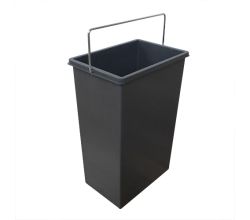HAILO 1045639 Ersatzeimer 10 L mit Metallbügel grau für TRENTA-8 / Hailo TZ Swing 30.3/30 Abfallsorter / Eimer / Mülleimer / Abfalleimer / Einsatz